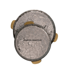 Plateau carré en métal pour chocolats, qualité supérieure, fait main, plateau à chocolats classique, élégant et raffiné - Product Image 2