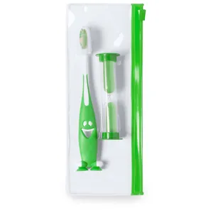 Set da Viaggio Personalizzato Greccio con Spazzolino e Clessidra, Gadget Personalizzati - Product Image 1