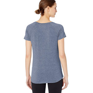 Camisetas de fibra de bambú de algodón transpirable con estampado deportivo y de calle de diseñador personalizado XL para mujer, gasa de estilo informal para el verano - Product Image 2