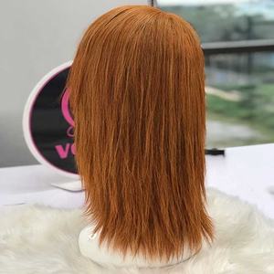 Peluca de cabello humano virgen superventas 2023, larga y recta, naranja, con cierre de encaje suizo, cabello vietnamita sin procesar, venta al por mayor - Product Image 2