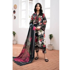 ชุดเดรสงานแฮนด์เมดที่สวยงามแบบดั้งเดิมมีหลายสีวิสคอสอินเดียซาลวาร์ - Product Image 4