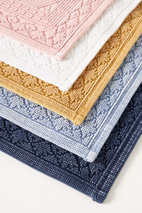 Alfombrillas de Puerta Modernas Lavables de Jacquard Multicolor de Algodón, Diseño Elegante - Product Image 2