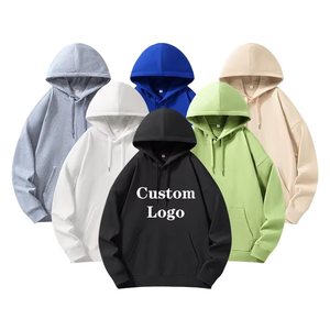 Pull à capuche surdimensionné de haute qualité Logo personnalisé 100% coton brodé Technique grande taille hiver vente en gros Streetwear - Product Image 1