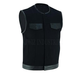 Ropa de moda 2024 Chalecos de cuero Transpirable Personalizado Buena calidad Diseño superior Chaleco de cuero para hombres - Product Image 1