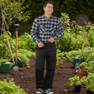 Weld <b>Shield</b> Size 56 <b>Protective</b> Trousers Grey/Black Color Garden Gloves & Gear - Product Image 3