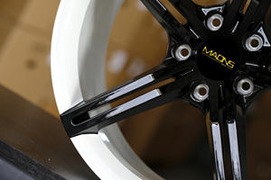 Ruota auto forgiata 5710F 19/20/21 pollici 5x130 nero + bianco cina ruota in lega di alluminio per <span class=keywords><strong>Porsche</strong></span> - Product Image 4