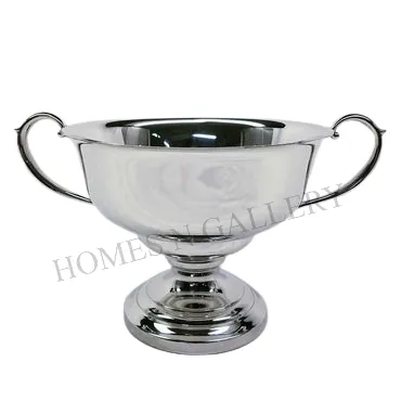 High Quality silver metal Customized design trophy cup awards for Championship Award Silver Plated Trophy Cup Awards In India