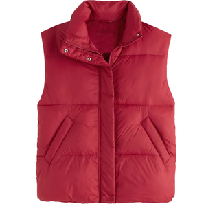 เสื้อกั๊กพองแบบหนาพิเศษสำหรับผู้หญิง,เสื้อกั๊กกันลมพับเก็บได้น้ำหนักเบาเสื้อกั๊กสำหรับใส่กลางแจ้งฤดูหนาว - Product Image 1