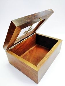 BOÎTE À BIJOUX DE TIROIRS DE VENTE CHAUDE UNIQUE FAIT À LA MAIN Boîte de voyage en bois de luxe de haute qualité Boîte de rangement de bijoux - Product Image 3