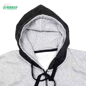 เสื้อฮู้ดซิปคุณภาพสูง ผ้าฝ้าย 100% แบบยูนิเซ็กซ์ สกรีนโลโก้ได้ สายรัดหนา ซิปสำหรับฤดูหนาว ผ้าฟลีซ/เฟรนช์เทอร์รี่ แห้งเร็ว - Product Image 3