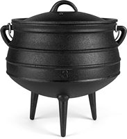 Brûleur d'encens pyramidal Lobaan en fonte pré-assaisonnée de qualité supérieure, avec couvercle en bois d'agar, fait main, style indien aromatique, été/automne