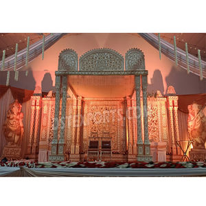 Mandap à double poteau de style Maharaja pour les mariages sri-lankais, luxueux mandap Rajwada pour les mariages, fabricant de mandap Rajwada pour les mariages - Product Image 1