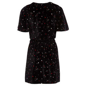 Vestito Casual per Bambine Calvin Klein ODM, Nero in Velluto con Maniche a Sbuffo in Seta di Latte, Taglie 12-14 - Product Image 2