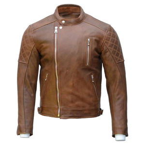 Blouson en cuir pour homme, coupe-vent, norme CE, commandes OEM personnalisées en gros 2026 - Product Image 1