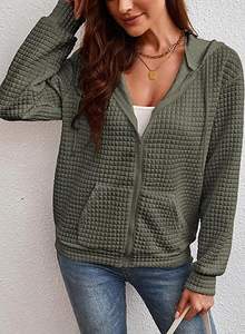 เสื้อมีฮู้ดผ้าคอตตอนแบบมีซิปสำหรับสตรีทแวร์ผ้าคอตตอนพิมพ์ลาย400 GSM - Product Image 5