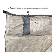 Saco de Dormir Rectangular Personalizable para Acampar en Invierno en la Montaña, Unisex, para Adultos, 100% Poliéster, Ultraligero, Impermeable, para 3 Estaciones