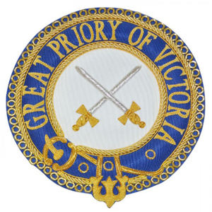 Excellent Quality Handmade Embroidered <b>Gold</b> Bullion Wire Thread Masonic Regalia Patch with Felt Fabric Customizable Colors Sizes - Product Image 2