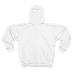 Sudadera con capucha blanca informal con cremallera para hombre de alta calidad, sudadera de mezcla de algodón con cremallera bloqueada por Color, Top básico para hombre - Product Image 5