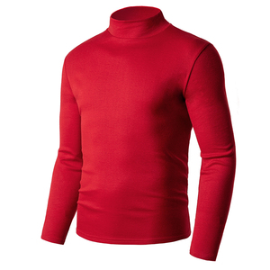 เสื้อสเวตเตอร์คอเต่าแขนยาวผ้าฝ้ายเสื้อสวมหัว - Product Image 5