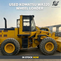 Komatsu WA320 Radlader 14 Tonnen Mittelgroßer Frontlader SAA6D107E3 Motor Gebrauchter Japanischer Bau-Radlader Lagerbestand