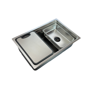 Leimanxi Grand évier simple en acier inoxydable SUS304 304 évier de cuisine en acier inoxydable 6845 7545/8146/1.0/1.3mm - Product Image 3