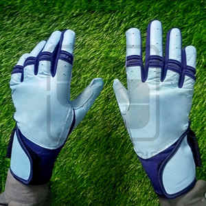 Gants de frappe de baseball en cuir de vachette véritable de haute qualité pour les jeunes et les adultes gants de frappeur antidérapants robustes - Product Image 4