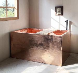 Elegante bañera de cobre de calidad de lujo para renovación de baño, precio al por mayor, accesorio de Metal DE LA India - Product Image 3