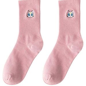 Custom <b>Soft</b> Cotton Crew <b>Socks</b> for Men Women Cute Embroidered Patterns Breathable Bottom for Daily Casual Style Accepting Bulk - Product Image 3