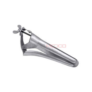 Spéculum vaginal 10,5 pouces à trois lames en acier inoxydable allemand professionnel pour usage vétérinaire chirurgical réutilisable pour l'élevage et les hôpitaux - Product Image 5