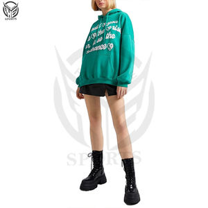 Sudadera con Capucha Corta Holgada de 600 Gsm, 100% Algodón, con Botones, Personalizable, Unisex, Talla Grande, Forrada con Forro Polar Ecológico - Product Image 2