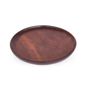 Assiette à pizza en bois de conception simple et plateau de table et décoration Assiette en bois de forme ronde de taille personnalisée à vendre. - Product Image 3