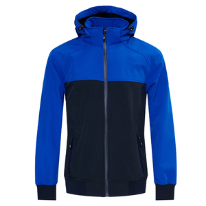 Veste Softshell chaude pour hommes, respirante, imperméable avec col montant, coupe-vent et fermeture à glissière, équipement de sport actif pour l'extérieur - Product Image 6