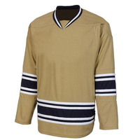 Vêtements de sport écologiques 100% polyester, séchage rapide, respirants, ensembles d'uniformes de hockey sur glace, logo personnalisé et nom de l'équipe, pour hommes adultes