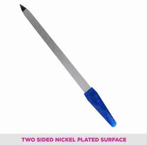 Lima de uñas de acero inoxidable con mango de plástico Lima de uñas personalizada - Product Image 4