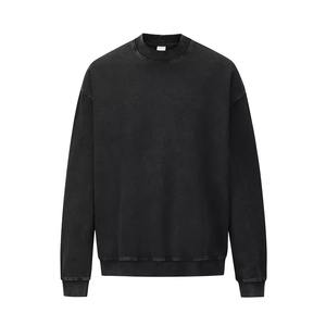 <b>Vintage</b> Style French Terry <b>Sweatshirt</b> Streetwear Acid Washed Distressed <b>Oversized</b> Crewneck <b>Sweatshirt</b> - Product Image 4