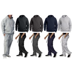 Ensemble de survêtements personnalisés épais unisexes sans ourlet brut imprimé bouffant ensemble de survêtements pour hommes pantalon de survêtement évasé empilé et ensemble de sweat à capuche 2025 - Product Image 5