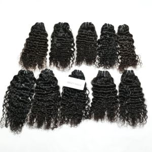 Extension de cheveux humains bruts indiens Remy bruts vierges alignés par cuticule paquets de cheveux humains indiens - Product Image 4