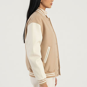 Chaqueta Universitaria Impermeable y Cortavientos de Primera Calidad, Tendencia Superior, para Mujer, Invierno, Casual, Personalizada, Transpirable, con Forro de Algodón - Product Image 5