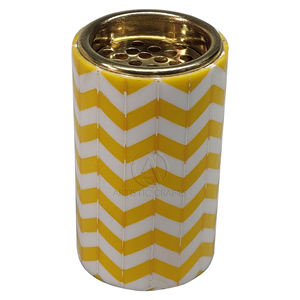 Zig Zag Design Multi-Color Mother of Pearl Inlay Incense <b>Burner</b> Office Bedroom Home Use Scented Seed Material Star Anise Plug - Product Image 2