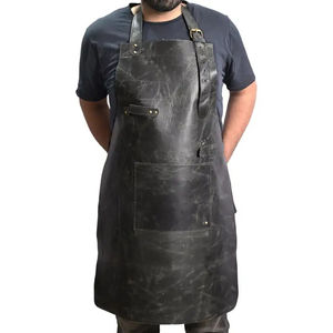 Factory Price Leather <b>Apron</b> Durable <b>Kitchen</b> <b>Aprons</b> Welding Work Wear Fire Resistant Adjustable Customized Cowhide Leather <b>Apron</b> - Product Image 5