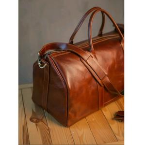 Sac de voyage en cuir pour homme et femme, sac de voyage en cuir, sac de voyage à prix de gros - Product Image 3