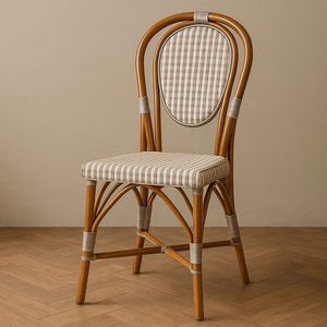 Minimalist Indoor/Outdoor Durable <b>Rattan</b> <b>Chair</b> for Hotel Dining Park Villa Use Garden Sets - Product Image 1