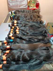 100% naturel indien Temple vierge cheveux Extensions non transformés lâche vague faisceaux 100% cheveux humains approvisionnement en gros - Product Image 4