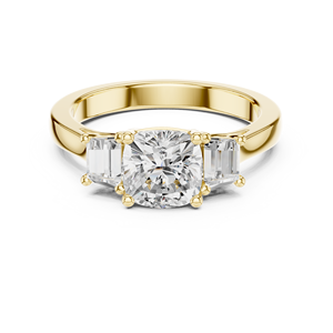 Joyas radiantes de seda 18K Gold Eternity Band con piedras de diamantes simulados - Product Image 5