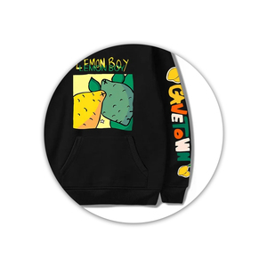เสื้อฮู้ดผ้าคอตตอน100% เฮฟวี่เวทสำหรับผลิต500แกรมผ้าฟลีซโอเวอร์ไซส์เสื้อมีฮู้ดพิมพ์ลายพัฟธรรมดา500 GSM - Product Image 4
