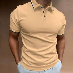 Polo à manches courtes XL pour homme à séchage rapide meilleur style tissu en coton extensible de marque privée personnalisable - Product Image 6