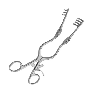 Rétracteur de retenue professionnel Sharp Beckman Adson auto-écarteur 4x4 broches 31.5 cm écarteur en acier inoxydable - Product Image 2