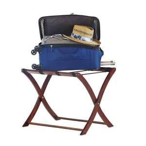 Portaequipajes de madera maciza de primera calidad para hoteles boutique con acabado liso y alta capacidad de carga - Product Image 2