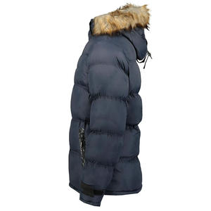 Chaqueta Parka de Invierno con Capucha de Piel Sintética, Ultra Cálida, Cortavientos, para Hombre, Estilo Moderno, Ajuste Relajado, Cómoda - Product Image 4