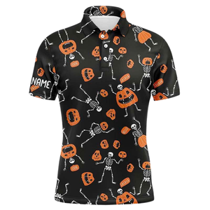 Polo Sublimation Trick or Treat Design Édition Halloween Fournisseur de gros quantité minimale de commande bas - Product Image 2